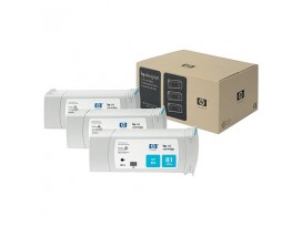 HP 81 3-pack 680-ml Cyan Dye Cartridges