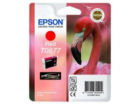 Epson T0877 Red Ink Cartridge - Retail Pack (untagged) for Stylus Photo R1900