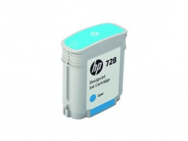 HP 728 40-ml Cyan DesignJet Ink Cartridge