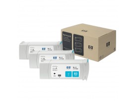 HP 83 3-pack 680-ml Cyan UV Cartridges