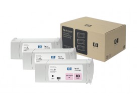 HP 83 3-pack 680-ml Light Magenta UV Cartridges