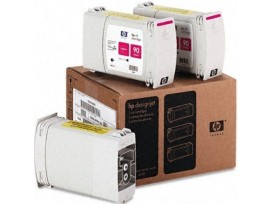 HP 90 3-pack 400-ml Magenta Ink Cartridges