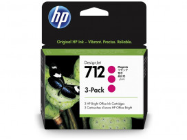 HP 712 Magenta Ink Cartridge 3-Pack