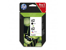 HP 62 2-pack Black/Tri-color Original Ink Cartridges