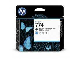 HP 774 Matte Black/Cyan DesignJet Printhead