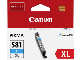 Canon CLI-581 XL C + Canon Plus Glossy II PP-201, 10x15 cm, 100 sheets