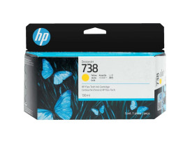 HP 738 130-ml Yellow DesignJet Ink Cartridge