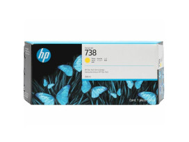 HP 738 300-ml Yellow DesignJet Ink Cartridge