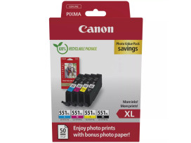 Canon CLI-551XL C/M/Y/BK Photo Value Pack