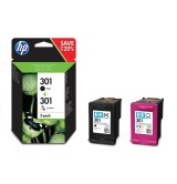 HP 301 2-pack Black/Tri-color Original Ink Cartridges