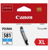 Canon CLI-581 XL C + Canon Plus Glossy II PP-201, 10x15 cm, 100 sheets